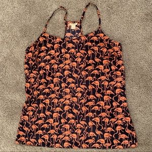 J. Crew Flamingo Tank Top